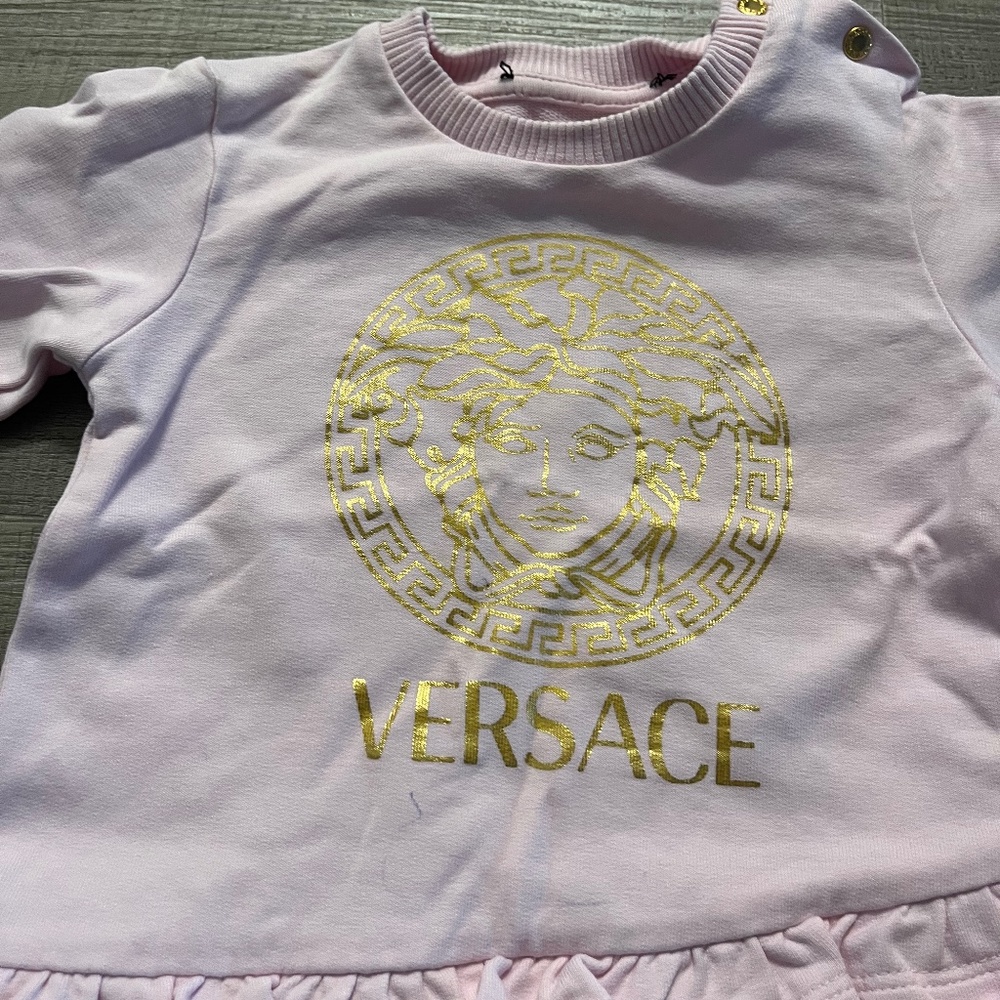 Girls Versace dress and bloomers set